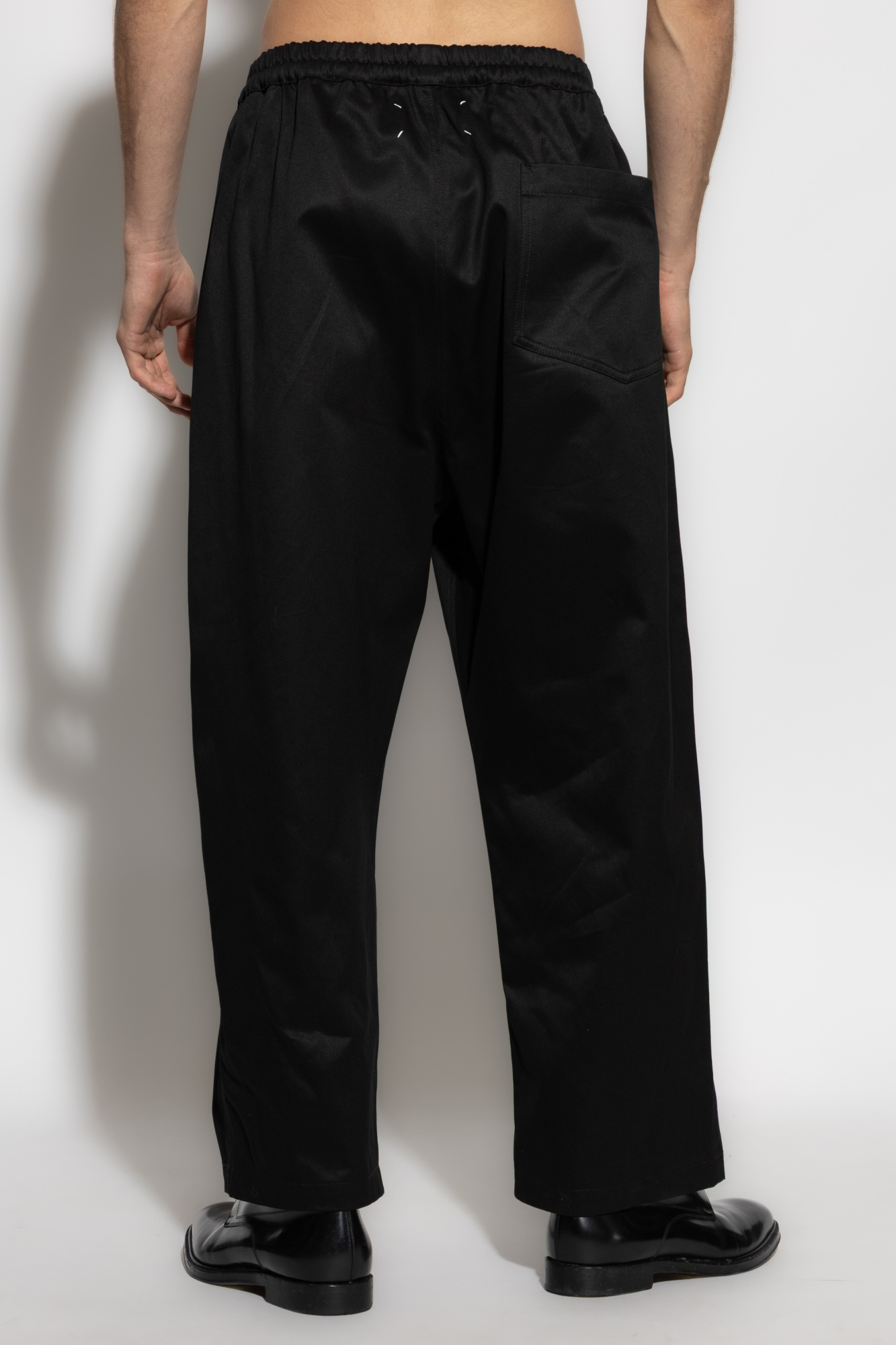 パンツ Archive Maison Margiela Wide Slacks Maison Martin Margiela 6 black wide trousers with velvet